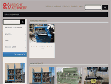 Tablet Screenshot of albrightmachinery.com